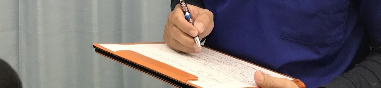 初回は６０分かけてカウンセリングと検査を